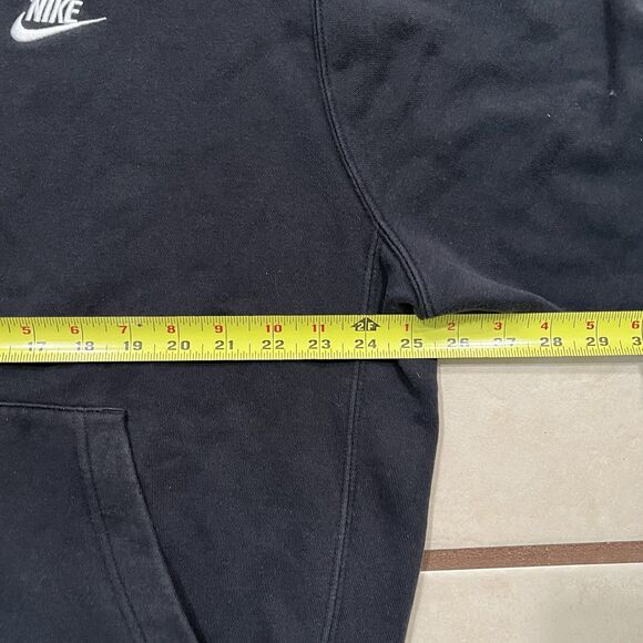 Nike Hoodie Mens Large Sweatshirt Pullover Black Athleisure Streetwear Swoosh - Picture 4 of 11